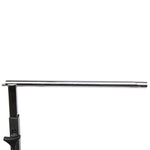 ZUN Multifunctional Adjustable Bedside Table MDF/Iron/4 Wheels With Brake, Dark Wood Grain Color 75239627