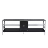 ZUN TV stand,Iron TV cabinet,entertainment center, TV set, media console, with LED lights, remote W679P147865