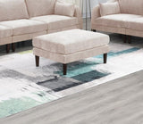 Beautiful Blush Pink Ottoman Morgan Fabric 1pc Ottoman Soft Cushion Wood Legs Living Room Furniture B011P281449