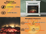 Noralie Mirrored & Faux Diamonds Fireplace B2726P448748