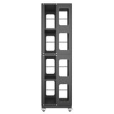 4-Tier All-Steel Rotating Bookshelf with 360&deg Wheels, Large Size Sturdy & Spacious Book Rack, New W1779P305250