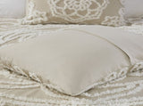 King/Cal King 3 piece Tufted Cotton duvet cover set B03597350