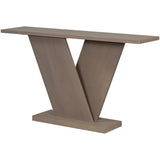 Mirod Console Table with Natural Wood Veneer,V-Base Design for Classic Versatility ,Perfect for N760P237962N