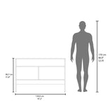 White Console Table with Two Doors B062P252129