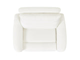 Bloomy 35.5" High-Back Power Recliner Motion Chair, Chiffon White Boucle B2719P238500