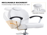 Pedicure Station Chair W/Footrest and Foot Basin, 360 Swivel Reclining Pedicure Chair w/Hydraulic 38698323