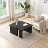 47.24*23.62 inch and 35.43*31.49 inch Rectangle Wood Detachable Coffee Table, Single L Shape W2317P233110
