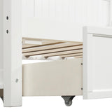 Wood Daybed with Three Drawers ,Twin Size Daybed,No Box Spring Needed ,White 78841102