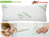 2 pack Bamboo Memory Foam Hypoallergenic Bed For Head Neck Rest Sleeping Shredded 88734388