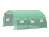 10' x 10' x 7' Tunnel Greenhouse Walk-in Plant Shelter with Transparent PE Cover & Zippers 01661553
