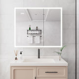 Bathroom Medicine Cabinet with Lights, 3630 Inch LED Medicine Cabinet with Mirror, Double Door W1738100840