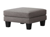 Fabric Ottoman Light Grey W109741864