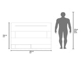 Being Floating Entertainment Center, One Superior Shelf, Two Shelves, Space For The TVs up 55" B200P286980
