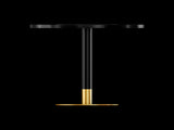 Round Modern Tulip Dining Table 31.5", Sintered Stone Top with Aluminum Alloy Edge, stainless steel W3316P457300