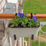 Adjustable Heavy-Duty Iron Planter Bracket 6.1-11.6" Extendable Tray 2.36-6.9" Two-Level 76808044