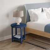 2-Tier Side Table, HDPE Adirondack Table Patio Side Table, Weather Resistant End Table Small 29060460