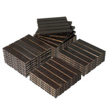 27pcs Wood Interlocking Deck Tiles 11.8"x11.8", Waterproof Flooring Tiles for Indoor and Outdoor, 34814448