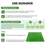 ZUN (3Pack)3.3FTx10FT Artificial Grass Realistic Synthetic Thick Fake Faux Grass Rug Astroturf Carpet W2836P230695