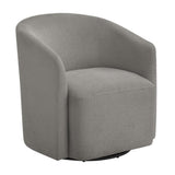 Ardena Grey Swivel Barrel Chair B050P322595