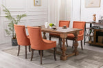 ZUN Furniture,Ultra Side Dining Chair,Thickened fabric chairs with neutrally toned solid wood legs, 87596999