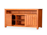 Eucalyptus Sideboard, Natural Oil, High-end Furniture for Outdoor Home B046104519