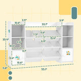 White multifunctional bookshelf for children 62692673