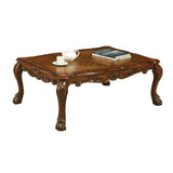 ZUN Cherry Oak Coffee Table with Claw Leg B062P209069