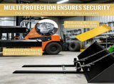 2000 lbs 60" Clamp-On Pallet Forks, Heavy Duty Tractor Bucket Forks with Adjustable Stabilizer Bar 05465201