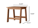 Small Square Wood Side Table, Walnut Finish 62696251