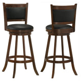Chestnut and Black Swivel Stool B062P153505