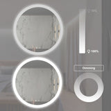 ZUN 32inch Bathroom Led Classy Vanity Mirror with High Lumen,Dimmable Touch,Wall Switch Control, W1992P211220