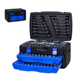 ZUN Black Hand Tool Box with Toolset 266Pcs W1102P163240