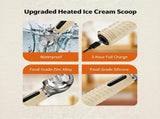 Electric Heated Ice Cream Scoop, Fast Heating, Rechargeable with LED Monitor, Waterproof Stainless 05467295