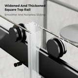 56 to 60 in. W x 76 in. H Double Sliding Frameless Soft-Close Shower Door with Premium 3/8 Inch W1573126510