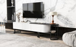 ZUN U-Can 67.7''-76.4'' Modern Extendable TV Stand for TVs up to 75 Inches, Entertainment Center Media N724P206549K