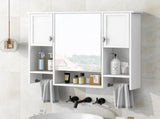 35'' x 28'' Modern Wall Mounted Bathroom Storage Cabinet, Bathroom Wall Cabinet with Mirror, 20410048
