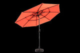 14.8 Ft Double Sided Outdoor Umbrella Rectangular Large with Crank W640P234556