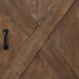 66 inch Corner TV Stand for TVs up to 80 inches, No Assembly Required, Barnwood Finish GL-B108P160160