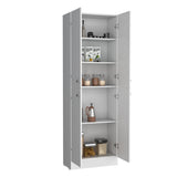 Lynch Kitchen Pantry Storage Cabinet 71" Height, With 4 Doors, 5 Adjustable Shelves, Freestanding B200P188842