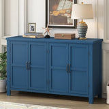 U_STYLE 4-Door Storage Sideboard with Adjustable Shelves and Retro Atimon Handles ,Ample N711P218615V