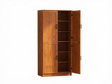 Freestanding 4-Door Kitchen Pantry Cabinet, Large Storage with Adjustable Shelves & Doors 70120057