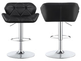 Chrome and Black Adjustable Bar Stool B062P153527