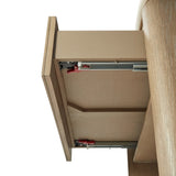 Two Drawer Nightstand with Oak Veneer Drawer Fronts B2699P323472