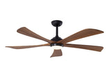 52" 5PCS Solid Wood Blades Ceiling Fan with Lights Remote Control,Quiet DC Motor 3 Blade Ceiling W3596P460841