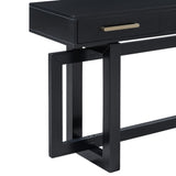 U_STYLE Elegant Console Table with Three Drawers, Extra Long Entryway Table for Entryway, Hallway, N711P175776B