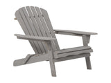 Outdoor Wooden Folding Adirondack Chair Set of 2 with Pre-Assembled BackRest, Wood Patio Chair for W2640P470154