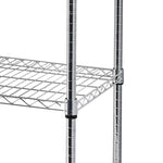 ZUN 6-Tier NSF Heavy Duty Adjustable Storage Metal Rack with Wheels/Leveling Feet & Shelf Liners Ideal 15636735