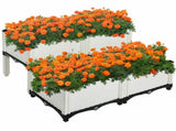4PCS Elevated Planting Box White 62888170