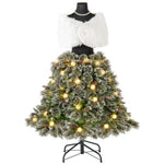 ZUN 5 FT Pre-lit Mannequin Artificial Christmas Tree 59088309