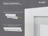 72"x36" LED Bathroom Mirror, Front-Lit and Back-Lit, 3 Color Tem Adjustable, Brightness Memory, 44295018